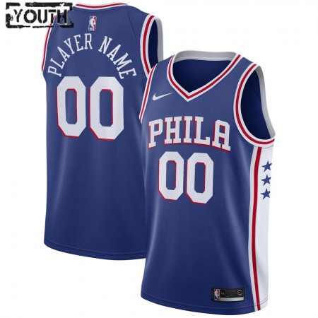 Maillot Basket Philadelphia 76ers Personnalisé 2020-21 Nike Icon Edition Swingman - Enfant